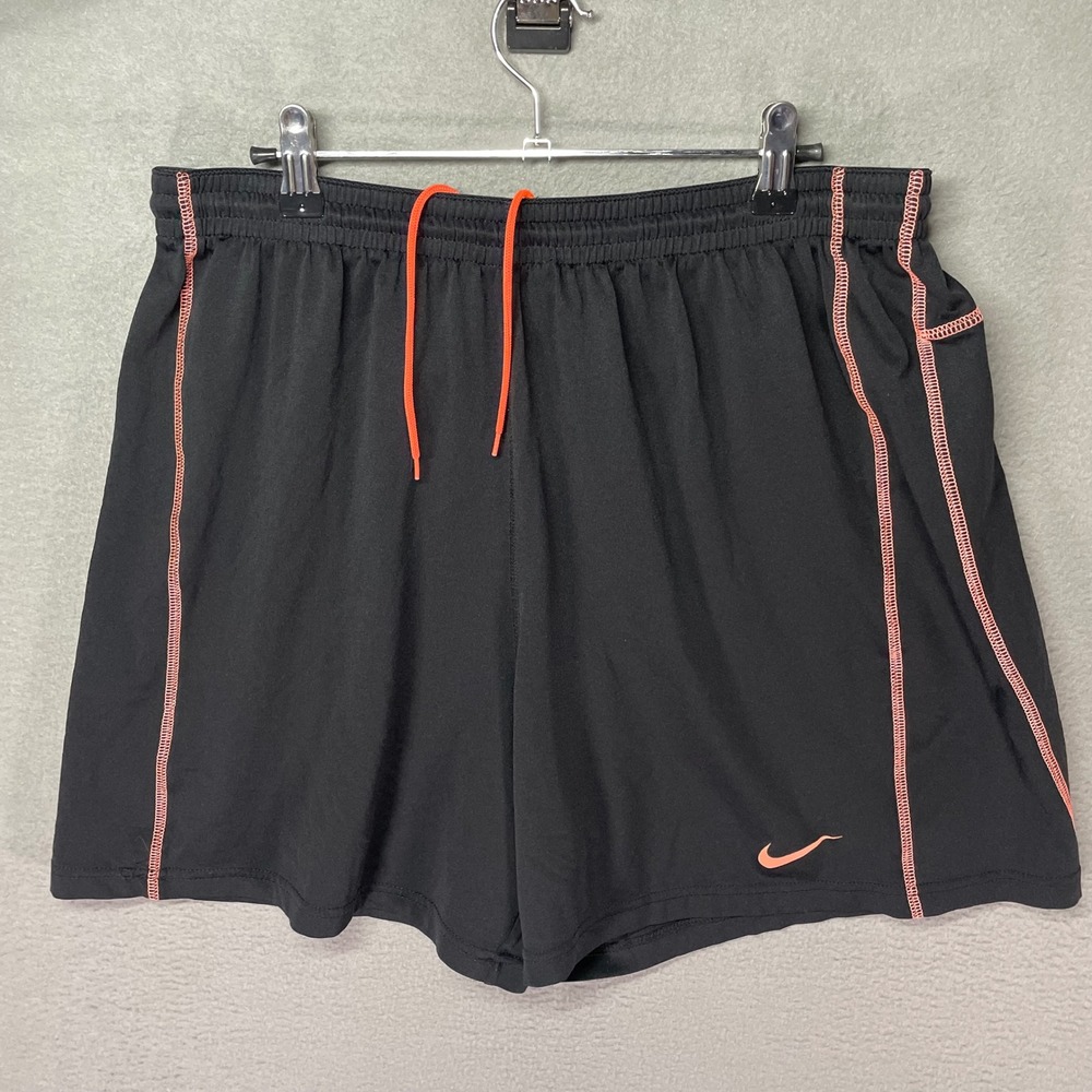 Nike Dri-FIT Shorts Womens Large Black Athletic Running Lined 502865